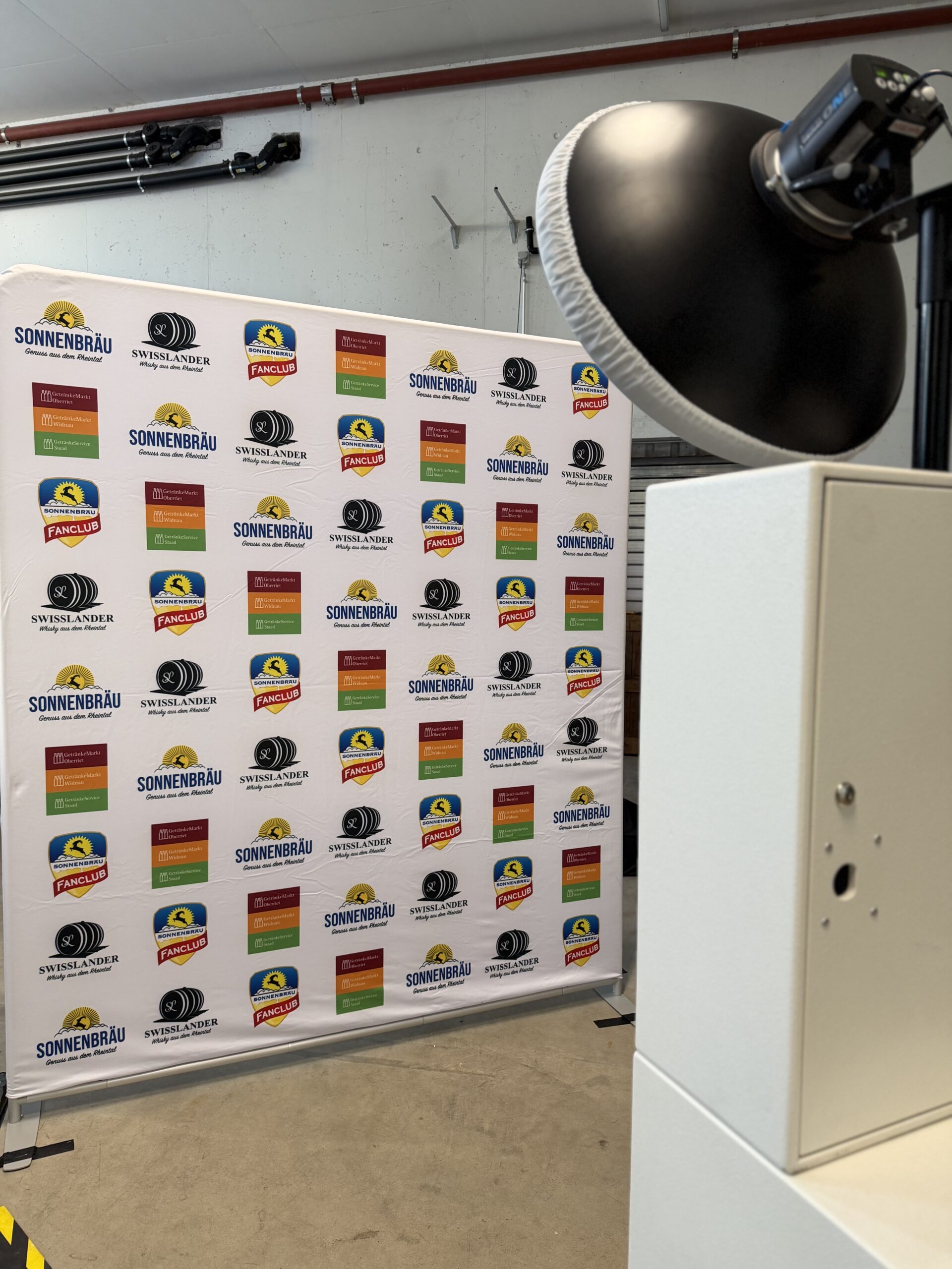 Fotobox beim Tag der offenen Tür von Sonnenbräu in Rebstein
